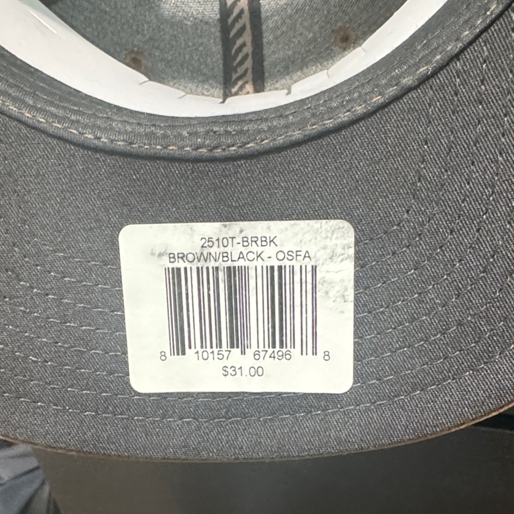 Brown Snapback Cap with American Flag Patch NWT - image 3